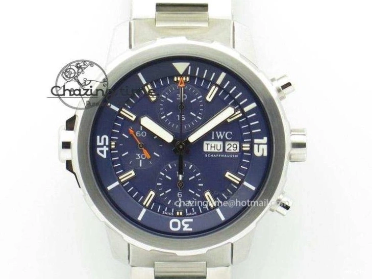MIROTIME 1218 Aquatimer Chrono SS V6SF 1:1 Best Edition Blue Dial on SS Bracelet A Modern 7032